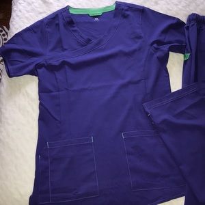 Purple Carhartt Scrub Set